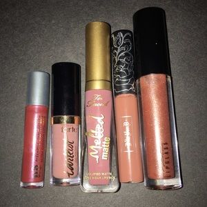 Mac,Tarte,Too Faced,Sephora,lip glosses and matte